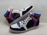 dsquared chaussures hommes 2013 discount cuir haut carrefour rouge bleu